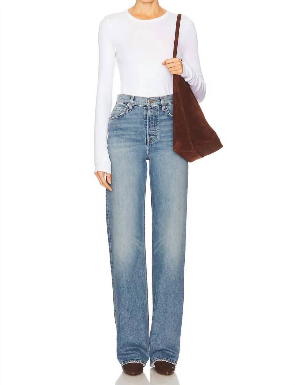 NEW GRLFRND brooklyn high rise straight jean in chelsea market